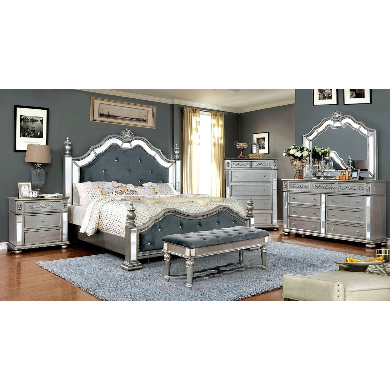 Furniture of America Azha King Bedroom Set