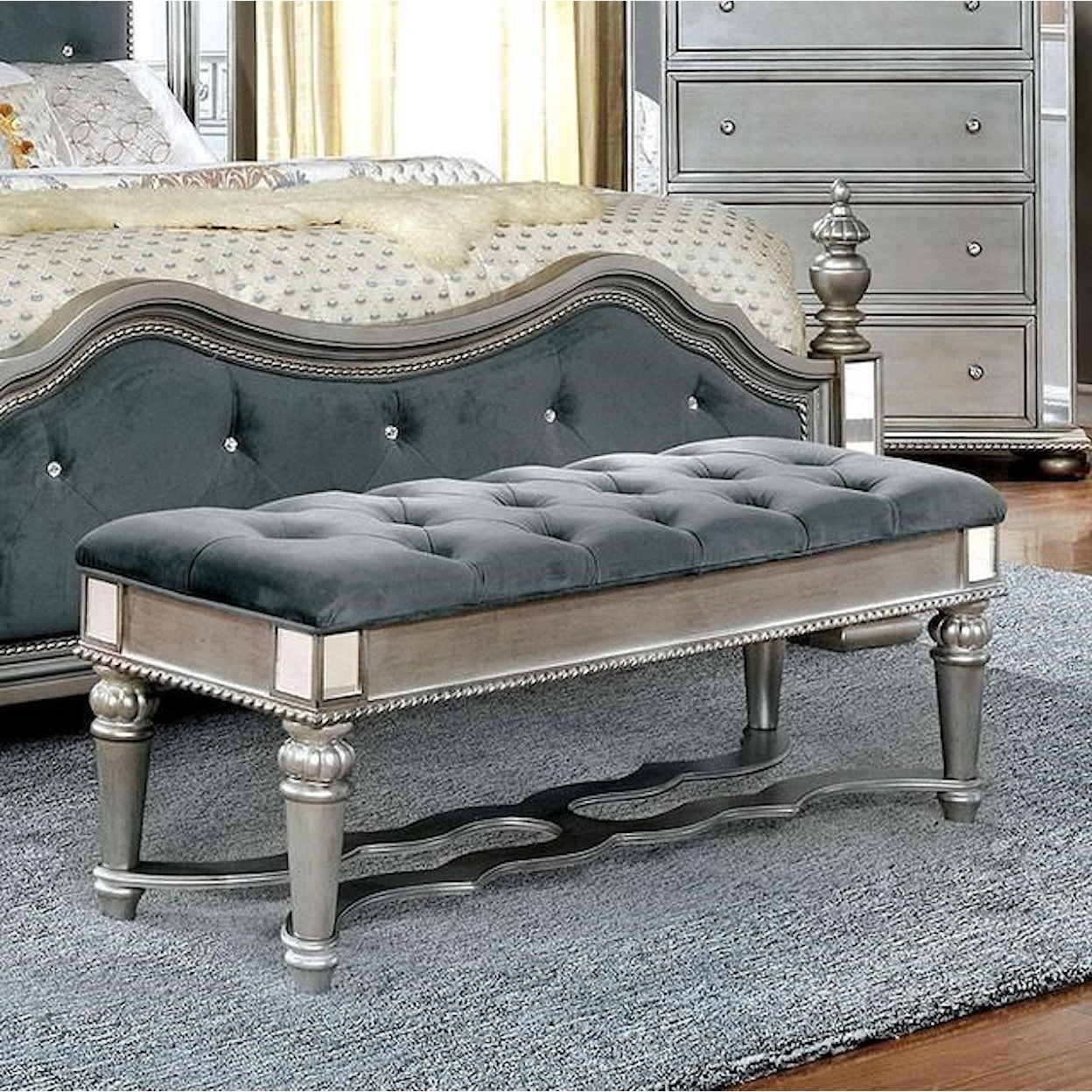 Furniture of America Azha Bench