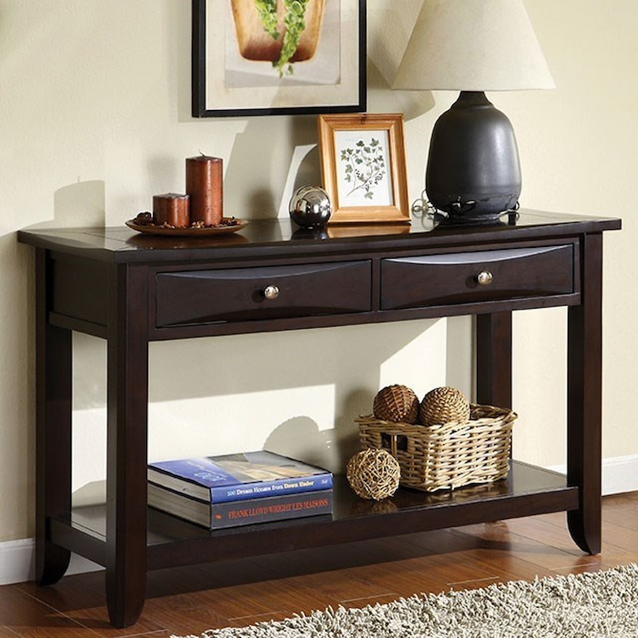 Furniture of America Baldwin Sofa Table