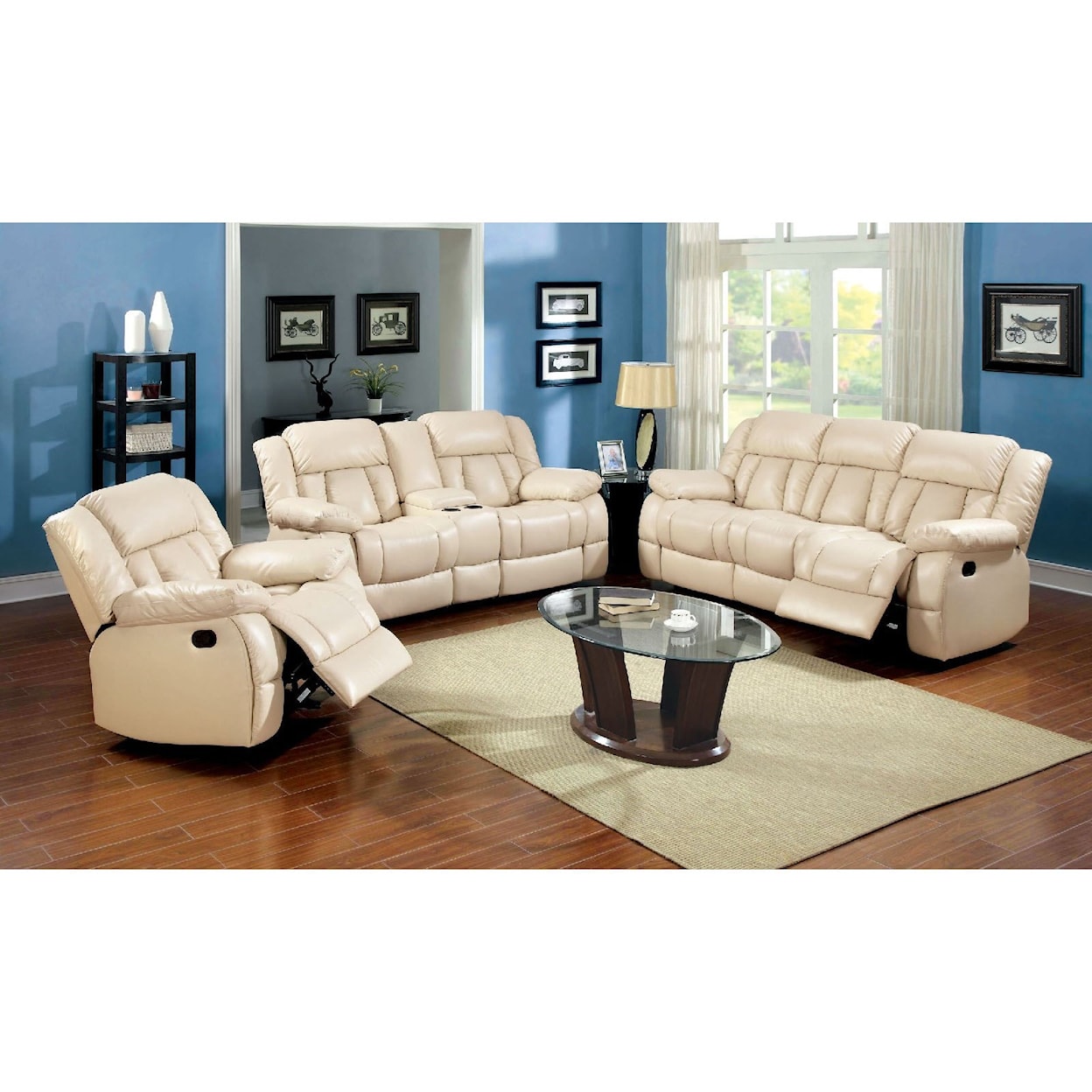Furniture of America Barbado Reclining Living Room Group