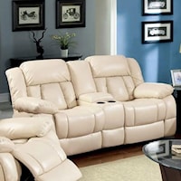 Reclining Loveseat with Storage Console