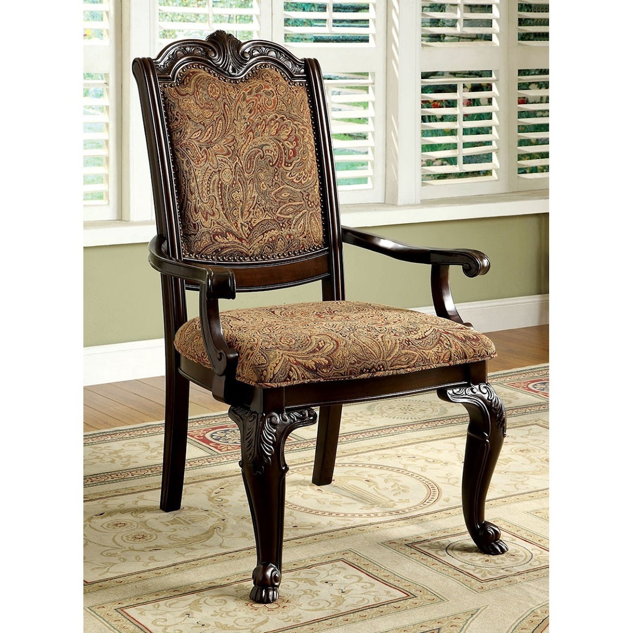 Furniture of America - FOA Bellagio Set of 2 Arm Chairs