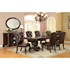 Furniture of America Bellagio Dining Table Set with Six Chairs