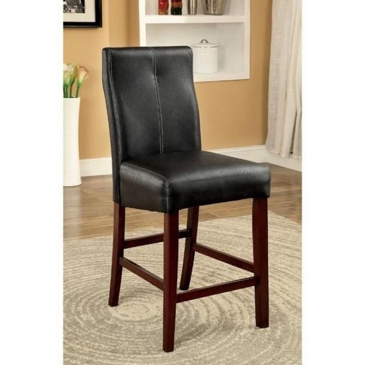 Furniture of America Bonneville II 2 Pack of Counter Height Chairs