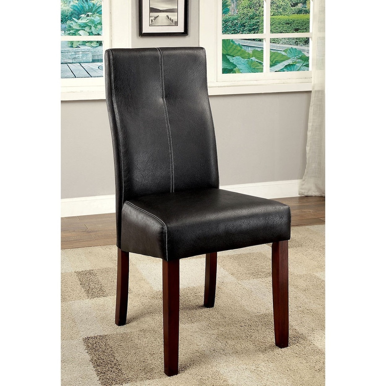 Furniture of America Bonneville I set of 2 Side Chairs