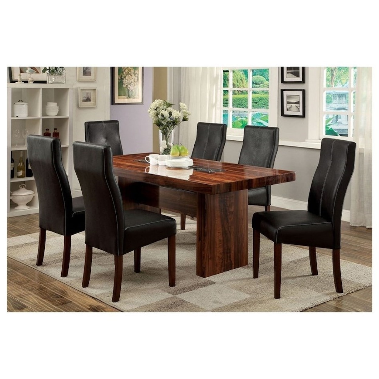 Furniture of America - FOA Bonneville I set of 2 Side Chairs