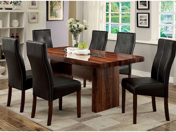 Table and 6 Side Chair Set