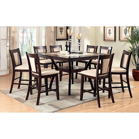 9 Pc Counter Height Dining Set