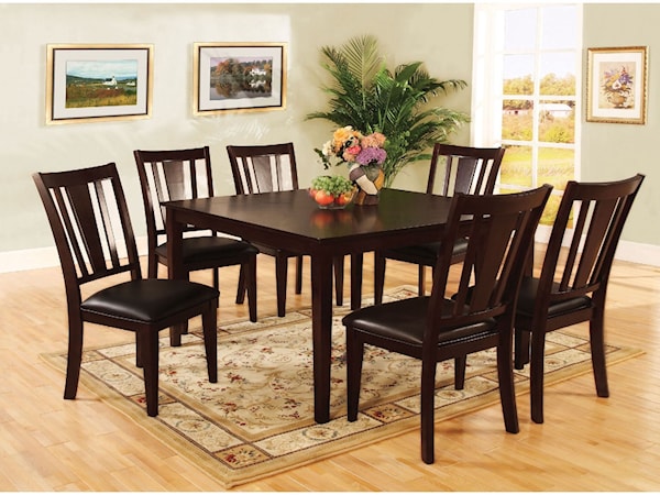 7 Pc Dining Table Set