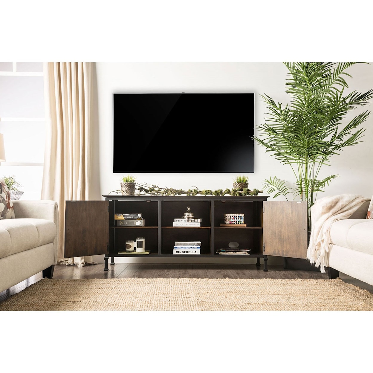 Furniture of America - FOA Broadland 60" TV Stand