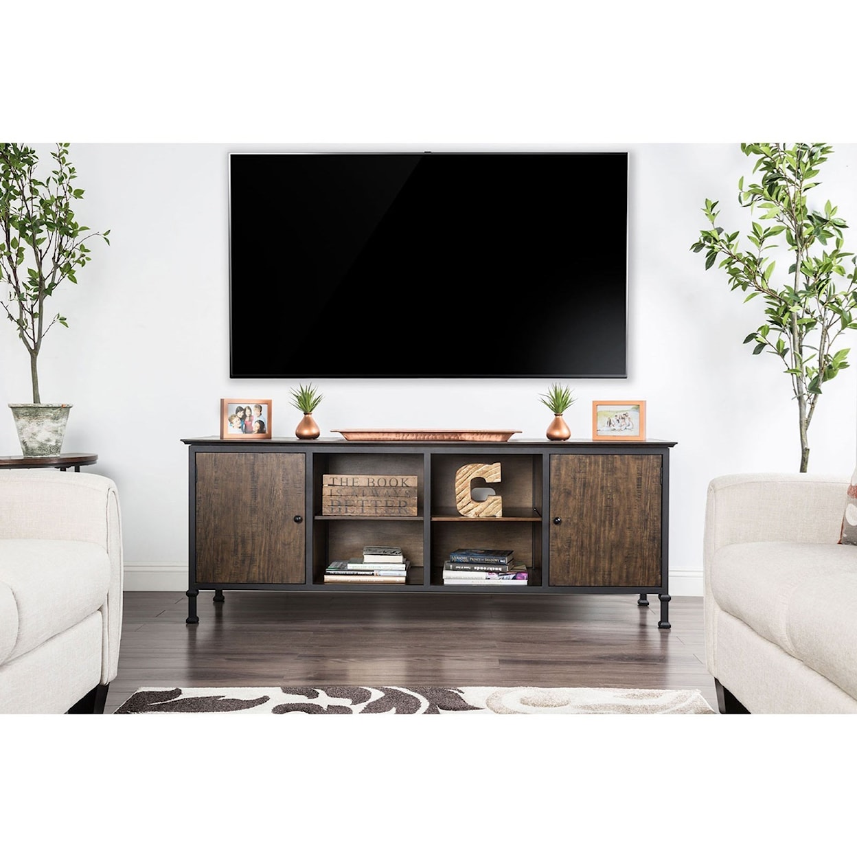 Furniture of America - FOA Broadland 72" TV Stand