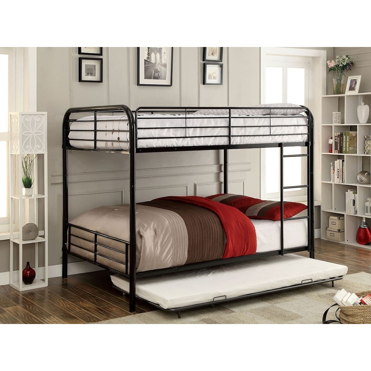 Furniture of America - FOA Brocket Metal Full/Full Bunk Bed