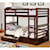 Furniture of America California IV Casual Twin Over Twin Youth Bunkbed with Storage Drawers