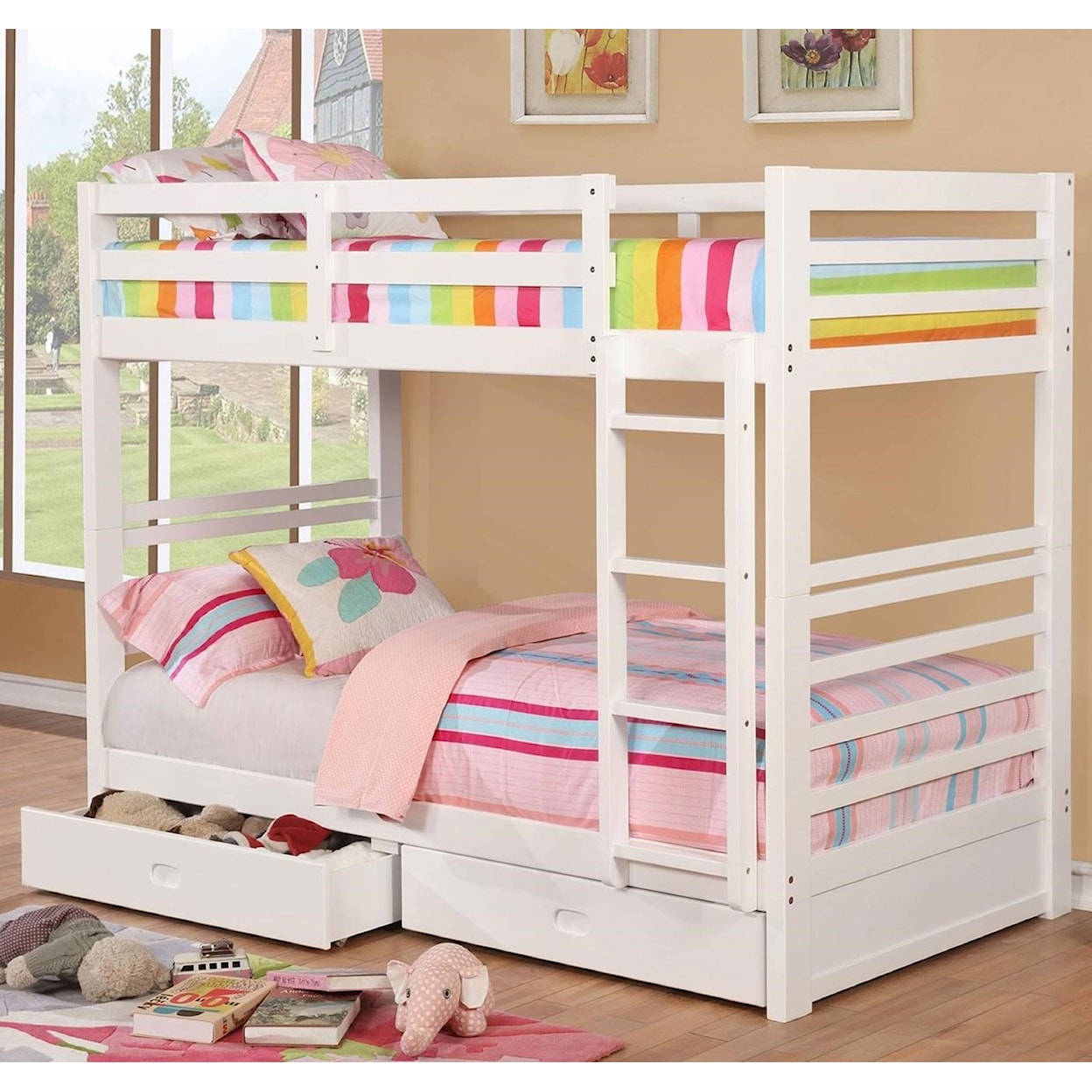 FUSA California IV Twin/Twin Bunk Bed