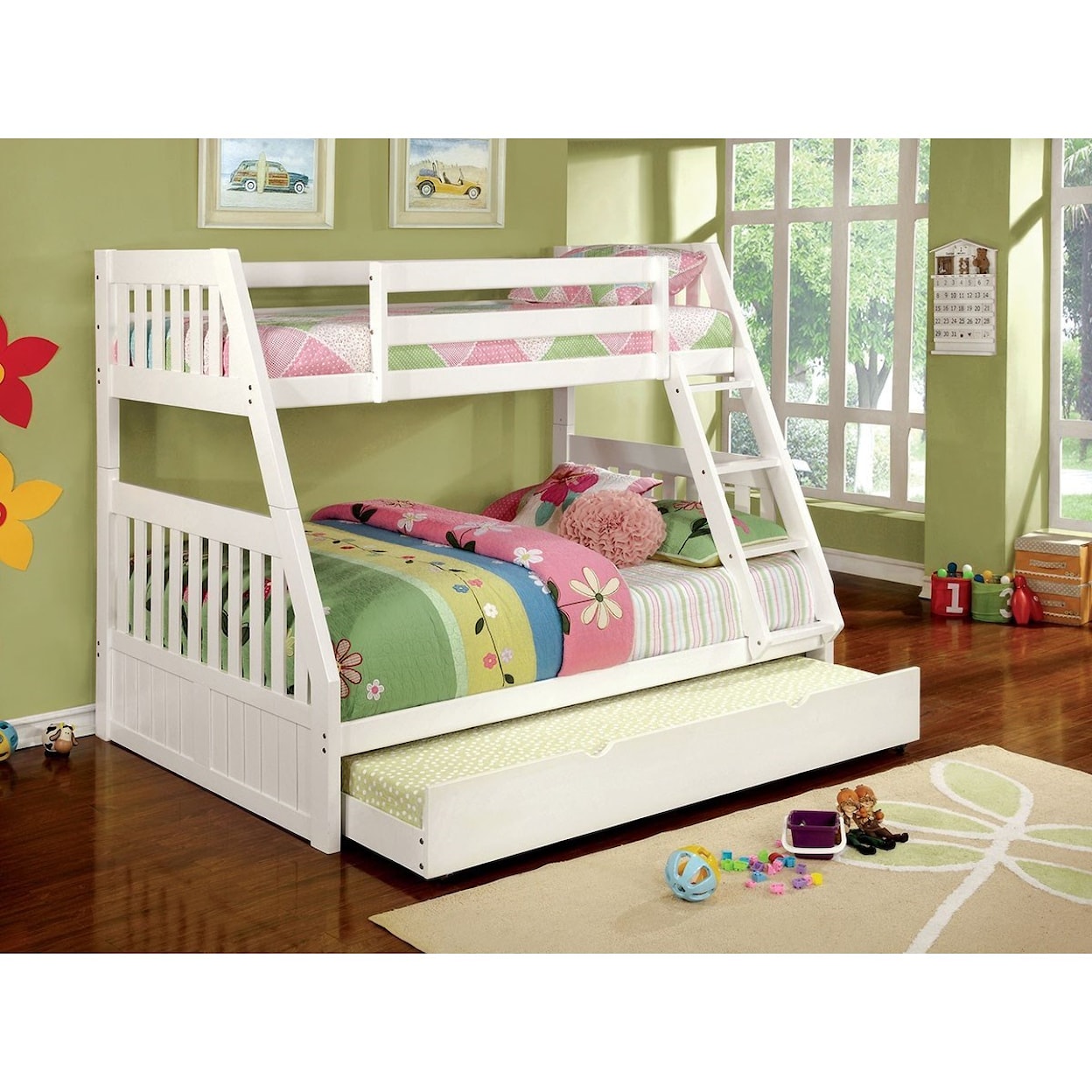 Furniture of America Canberra II Twin/Full Bunk Bed