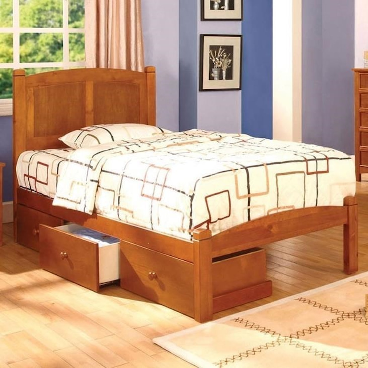 Furniture of America Cara Twin Bed