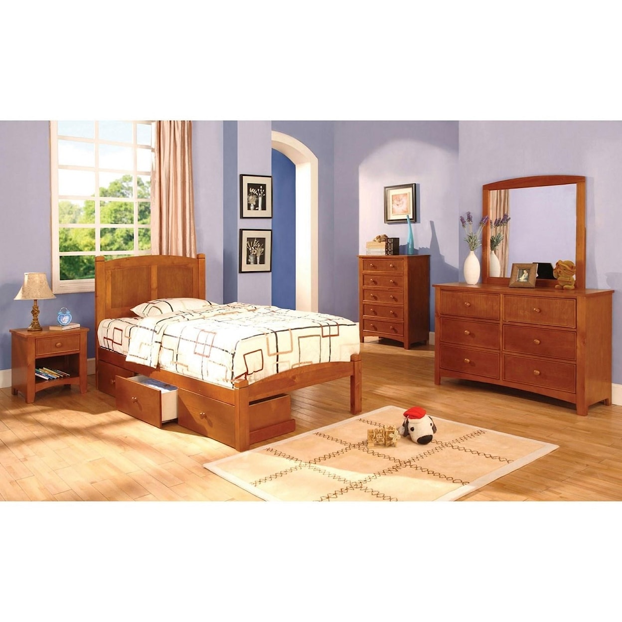 Furniture of America Cara Twin Bed