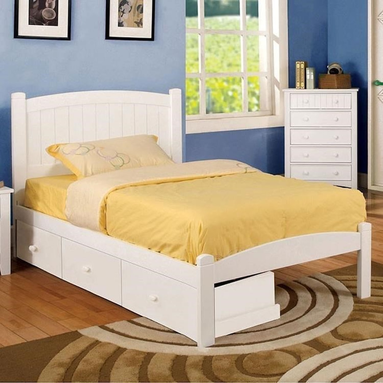 FUSA Caren Twin Bed