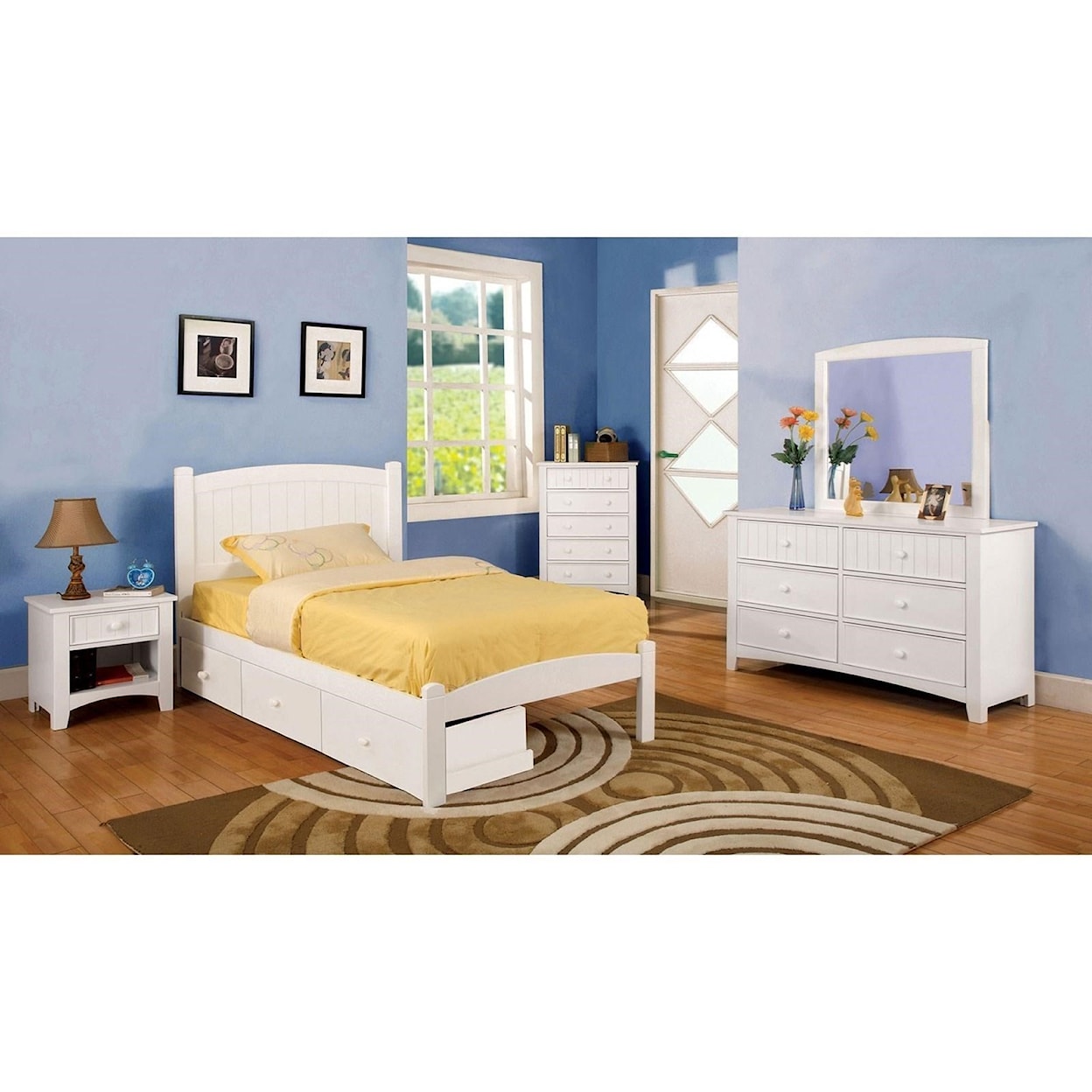 FUSA Caren Twin Bed