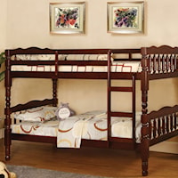 Traditional Twin Over Twin Youth Bunk Bed