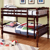 Traditional Twin Over Twin Youth Bunk Bed