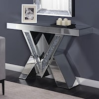 Crystal Accent Console Table