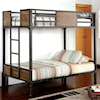 Furniture of America - FOA Clapton Twin/Twin Bunk Bed