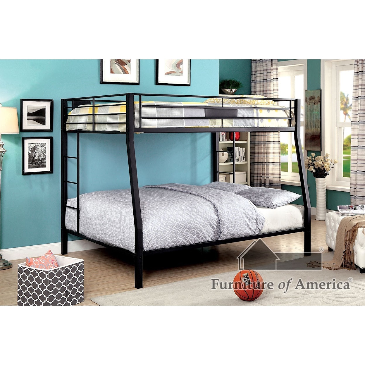 FUSA Claren Full-over-Queen Bunk Bed