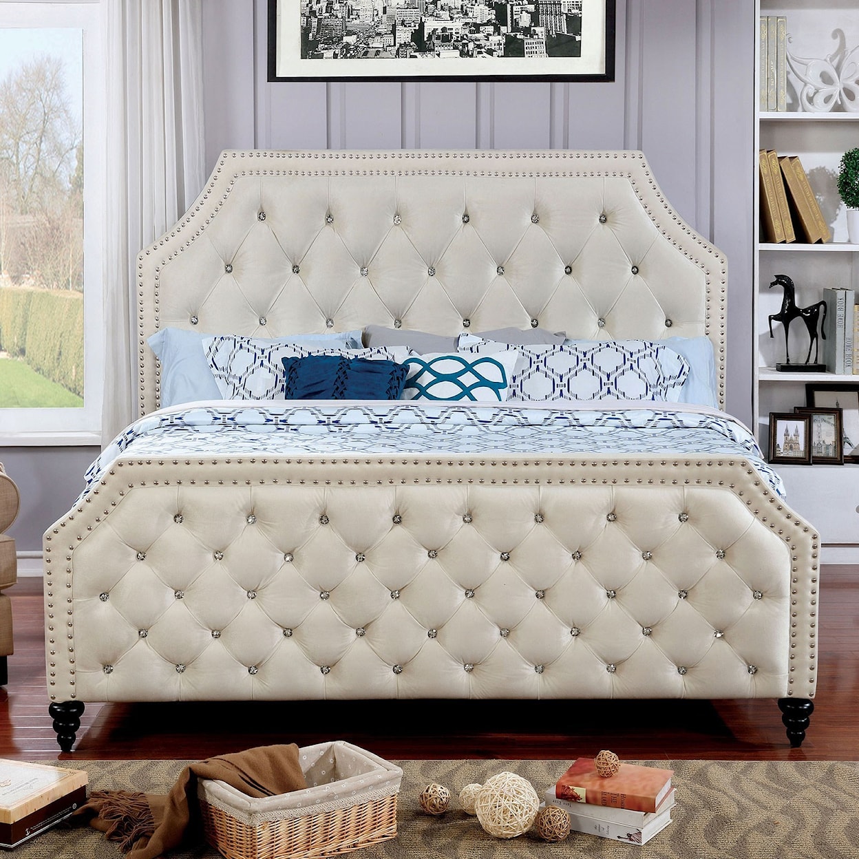 Furniture of America Claudine California King Bed