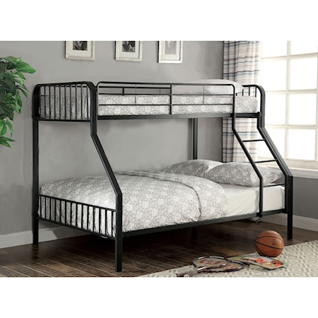 Metal Twin/Full Bunk Bed