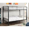 FUSA Clement Metal Twin/Twin Bunk Bed
