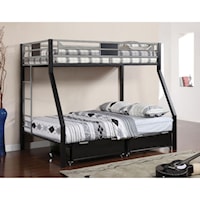 Metal Twin over Full Bunk Bed