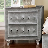 Transitional Style Glam Design Night Stand