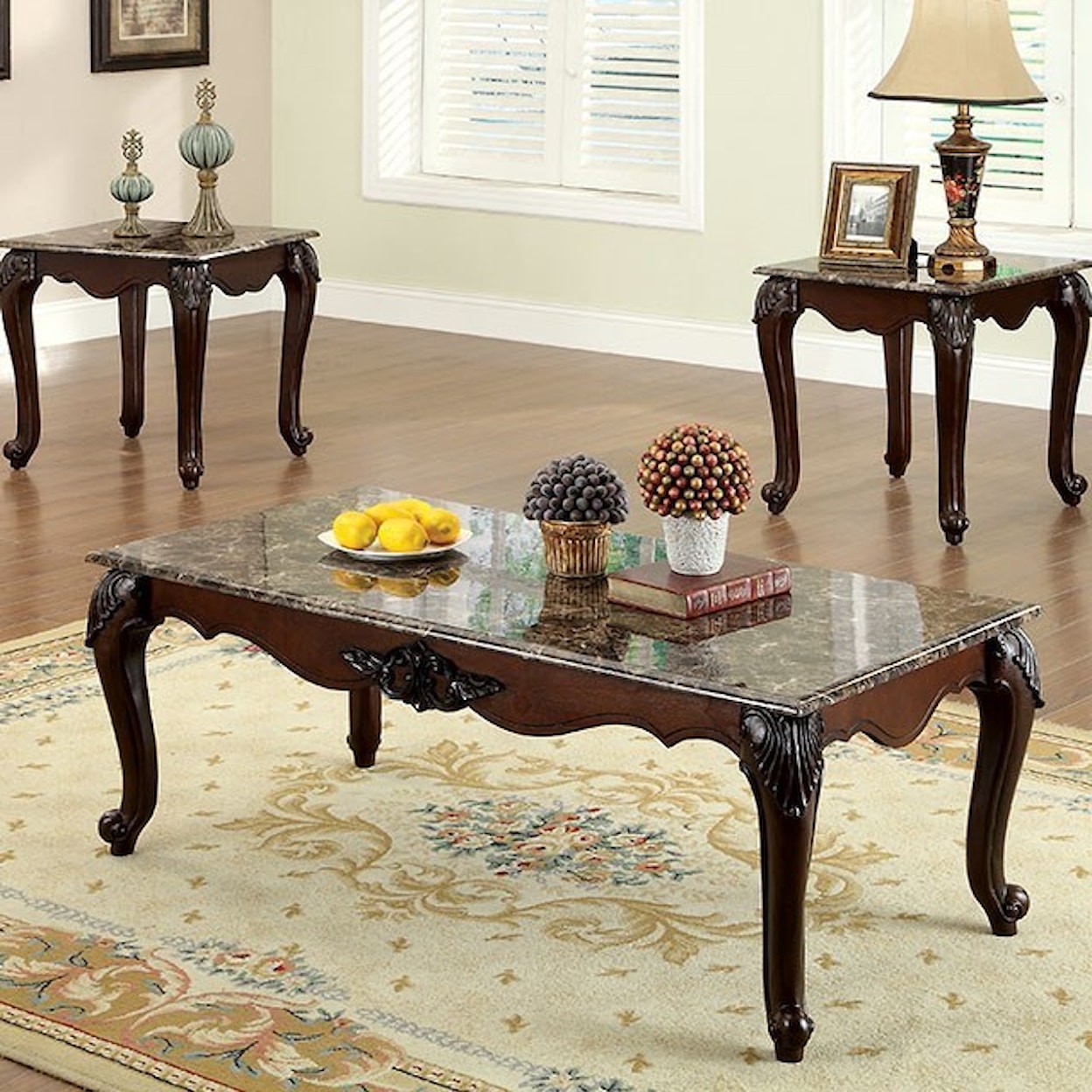 Furniture of America Colchester 3 Pc. Table Set