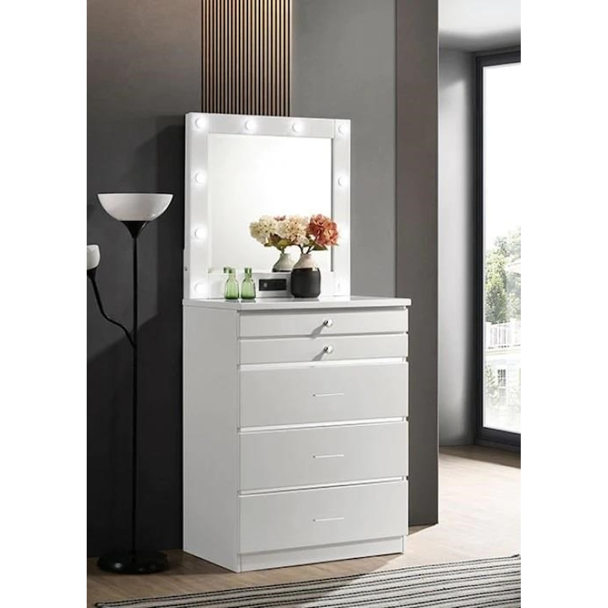 Furniture of America - FOA DESTINEE Chest with Vanity Mirror