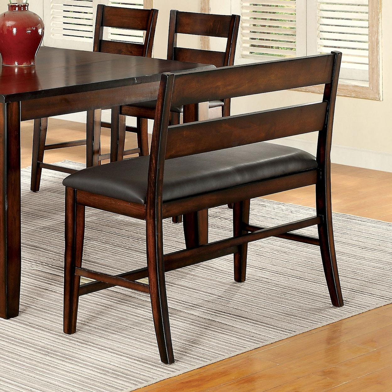 Furniture of America Dickinson Counter Height Bench