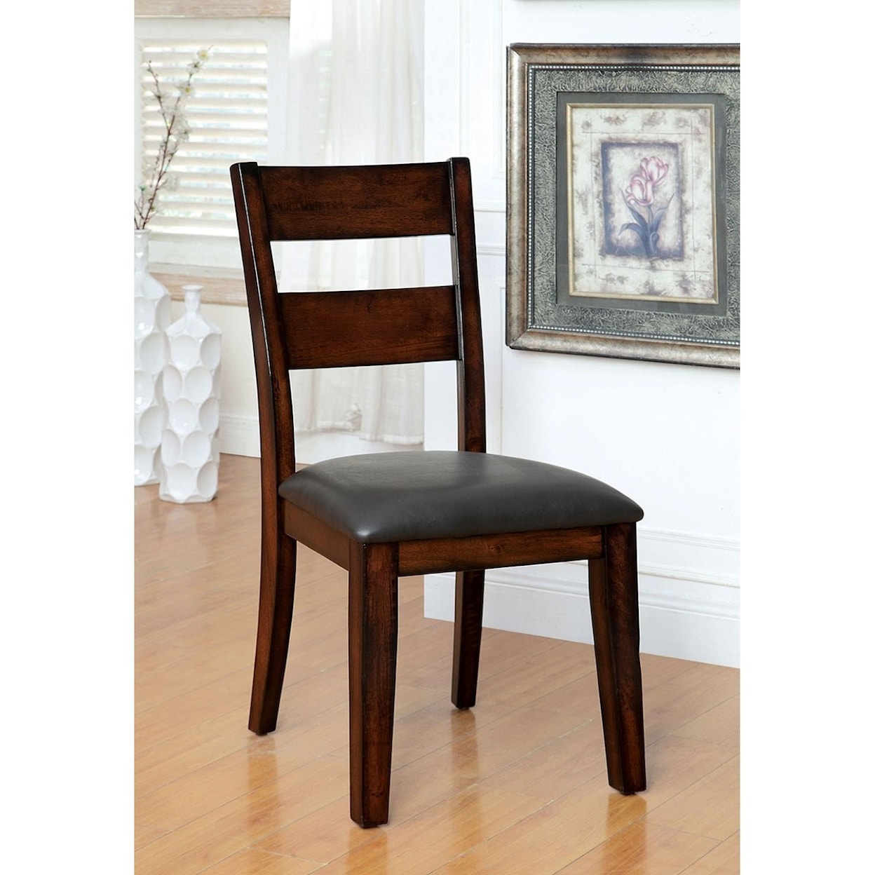 Furniture of America Dickinson Set of Two Side Chairs