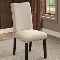 Set of Two Side Chairs with Nailhead Trim