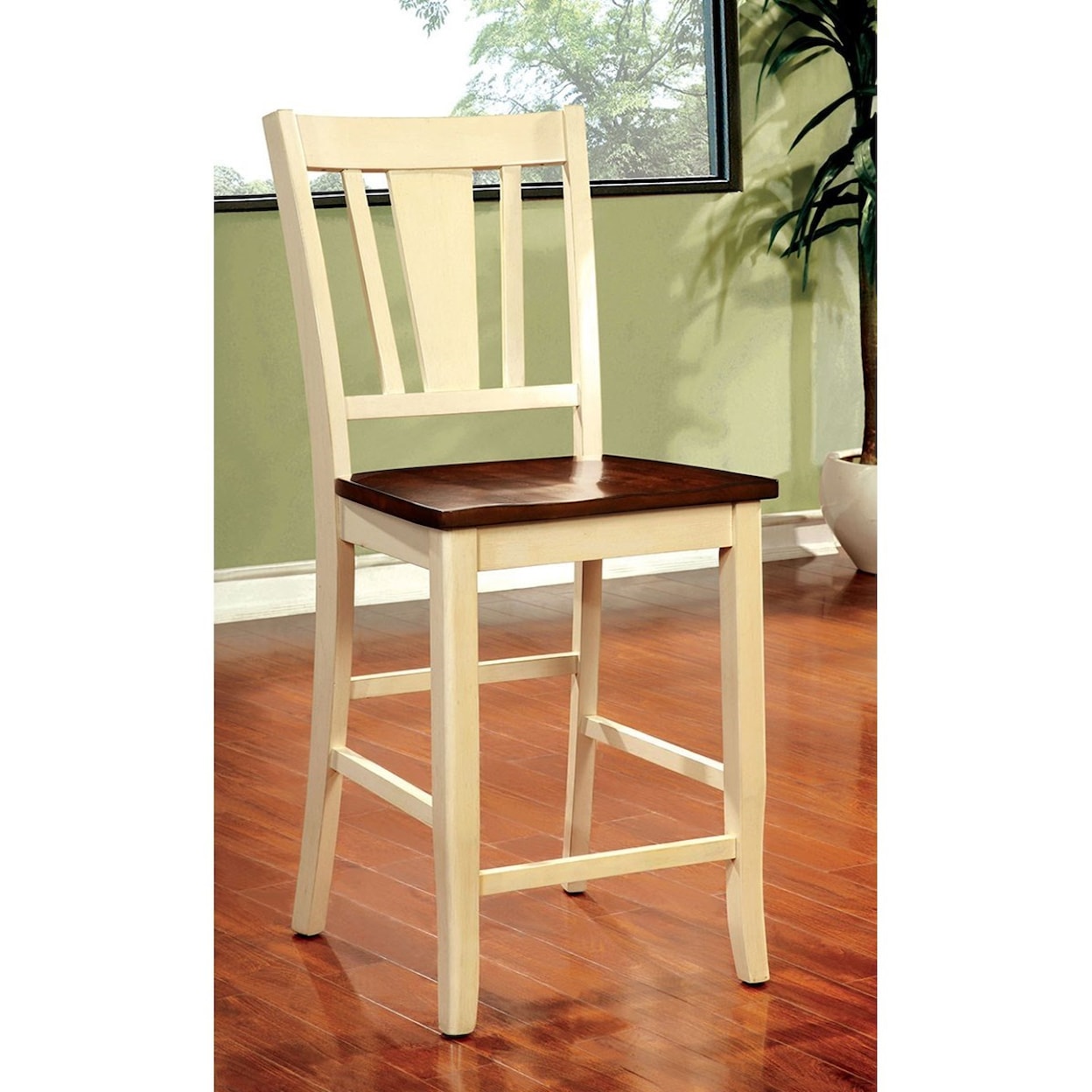 Furniture of America Dover II Counter Ht. Chair (2/CTN)