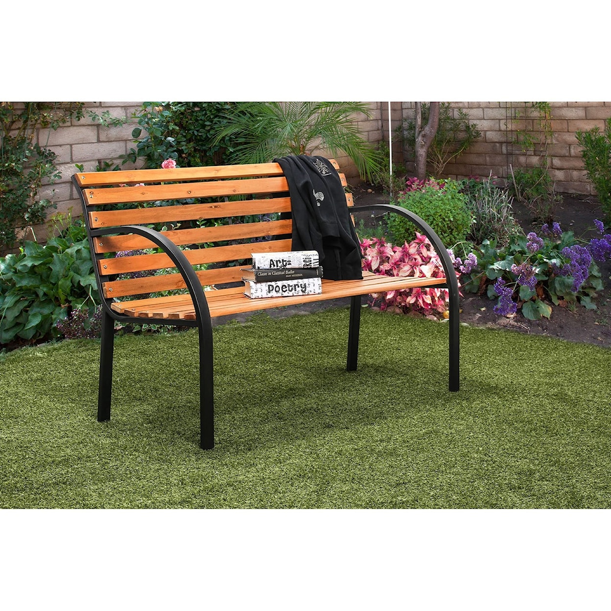 FUSA Dumas Wooden Patio Bench