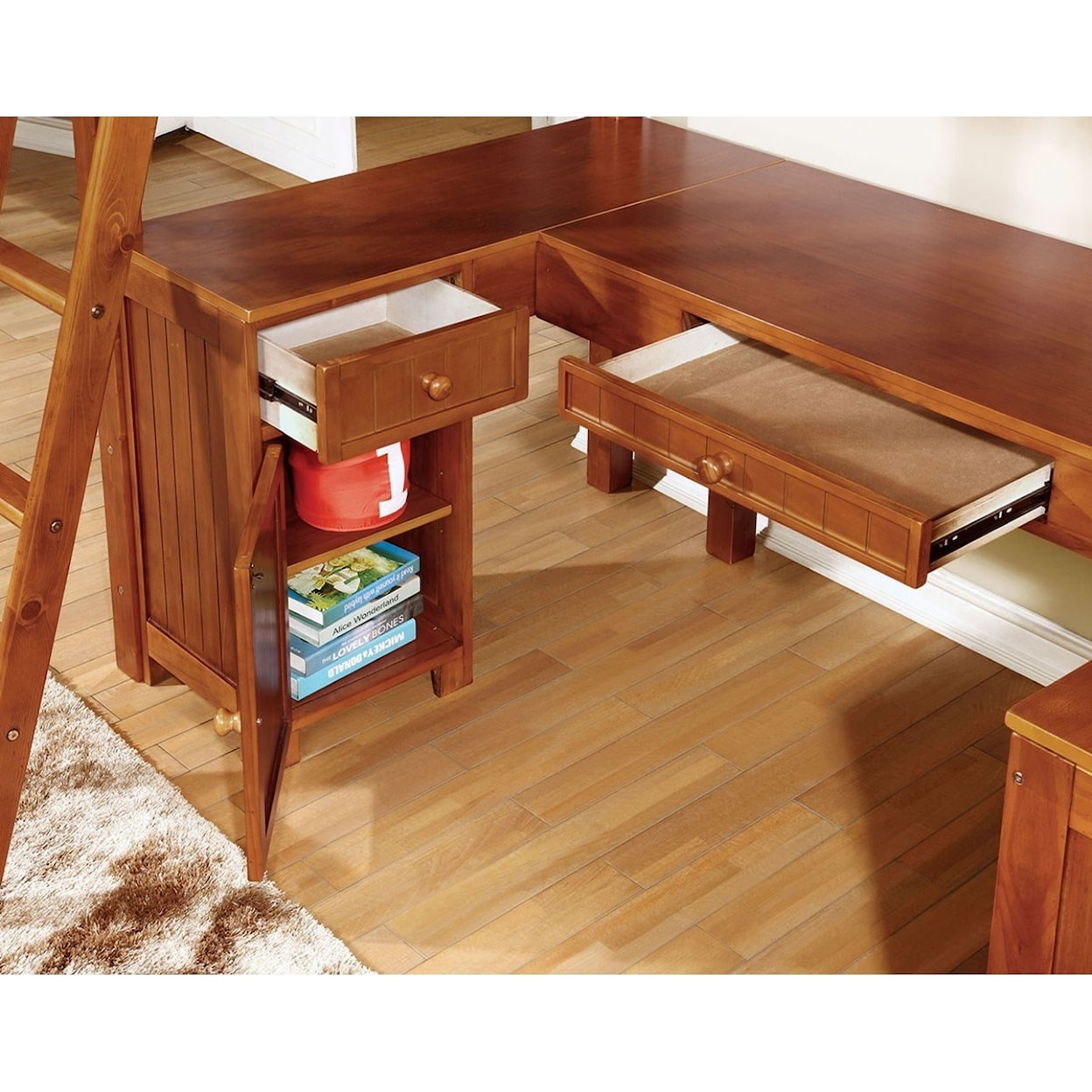 Furniture of America Dutton Twin Loft Bed w/ Workstation