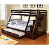 Furniture of America Ellington Twin/Full Bunk Bed