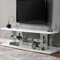 72" TV Stand with LED Lighting