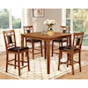 Furniture of America - FOA Freeman I 5 Piece Counter Height Table Set