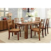 Furniture of America - FOA Frontier Table + 6 Side Chairs