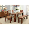 Furniture of America - FOA Frontier Table + 6 Side Chairs