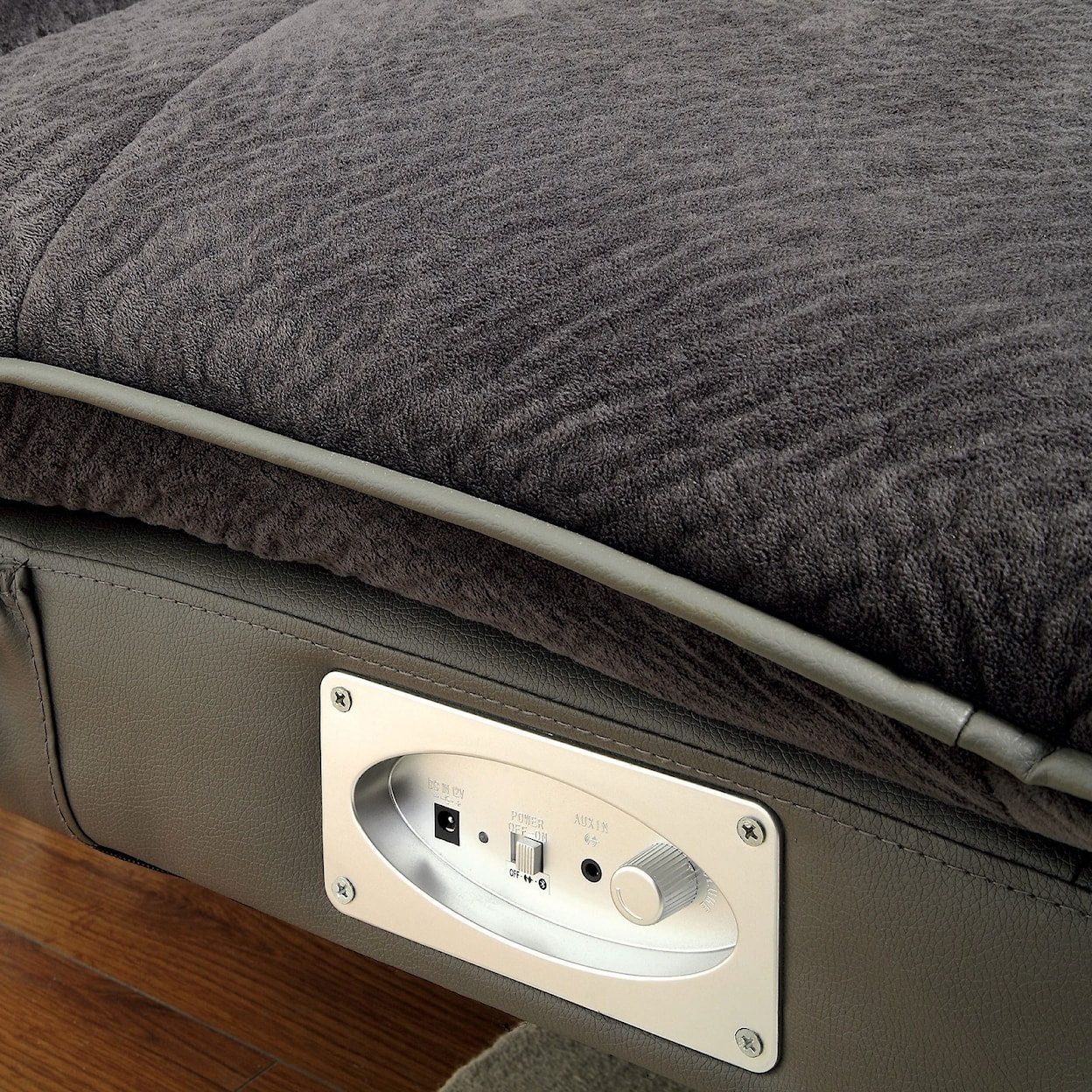Furniture of America Gallagher Futon Sofa with Bluetooth Speaker