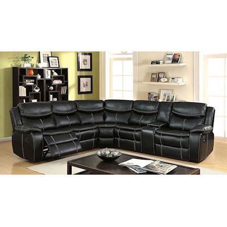 Reclining Sectional w/ Console