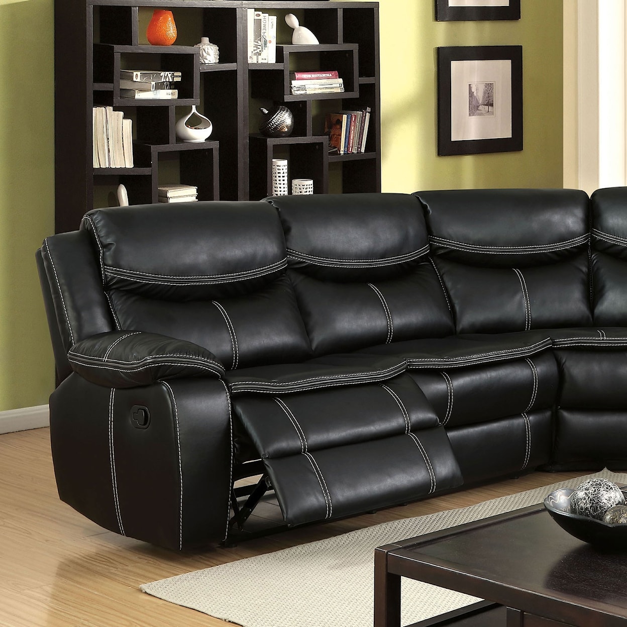 Furniture of America Gatria II Reclining Sectional w/ Console