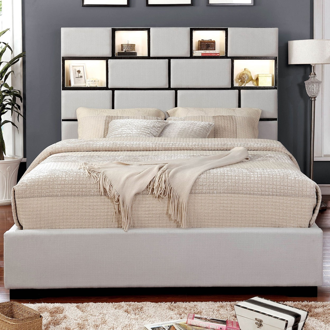 Furniture of America Gemma California King Bed